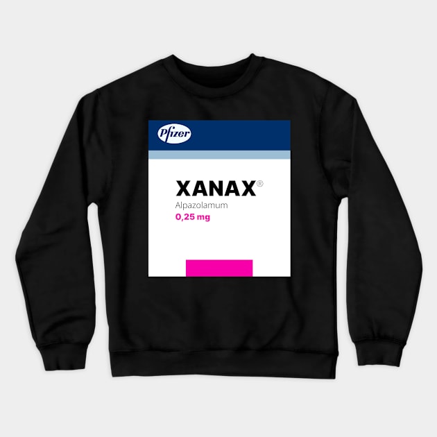 Xanax pils Crewneck Sweatshirt by lllucifercat